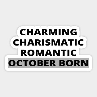 October Born Sticker